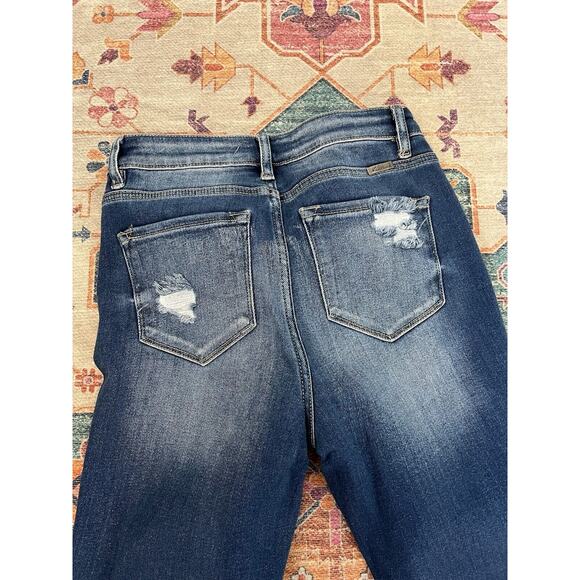 KanCan Skinny Jeans 7/27 Distressed Ripped Mid Rise Style KC8573M - Picture 6 of 8